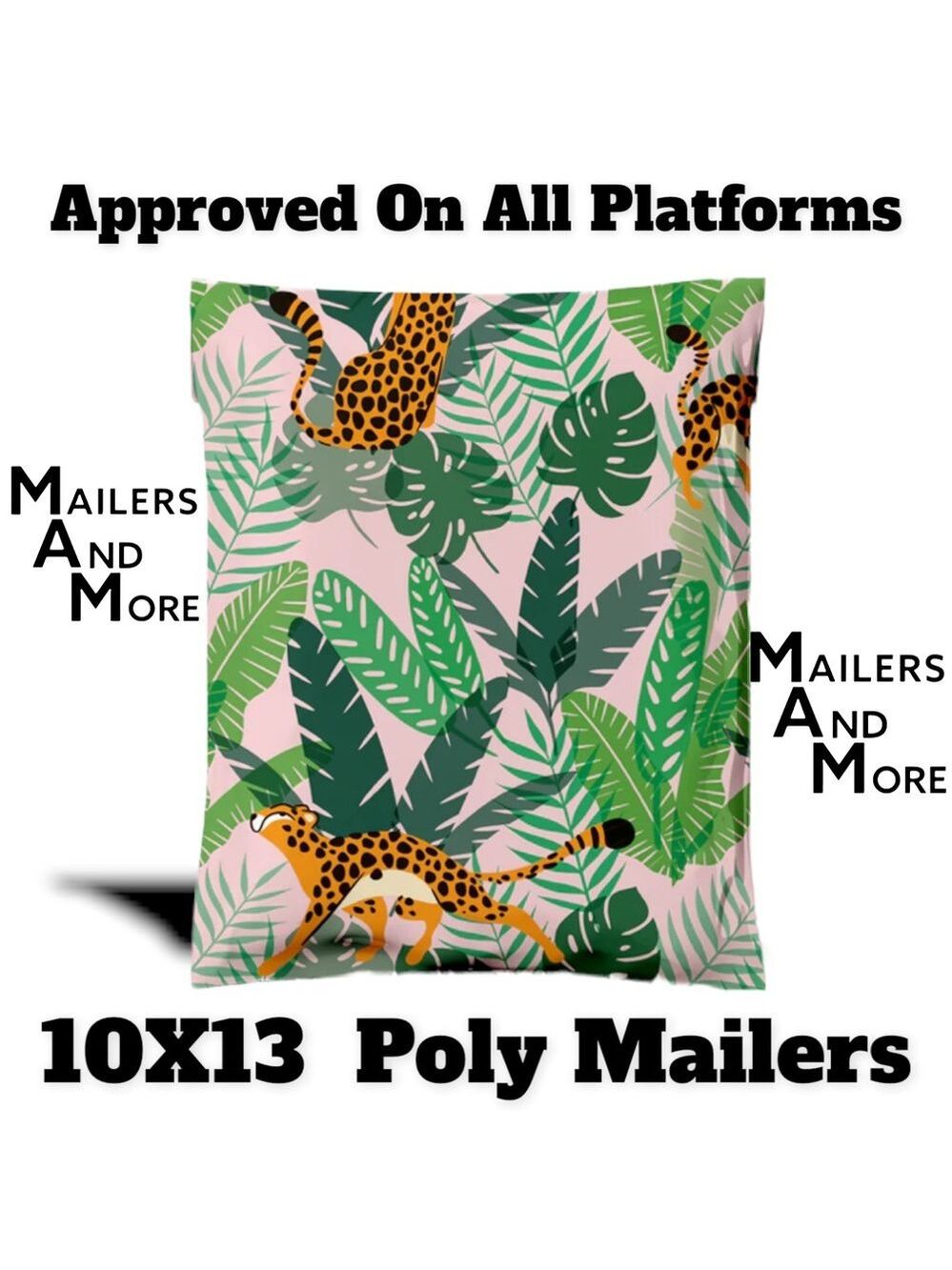 25 10X13 Poly Mailers, Cheetahs, Shipping Envelopes PRICE IS FIRM - Picture 9 of 9